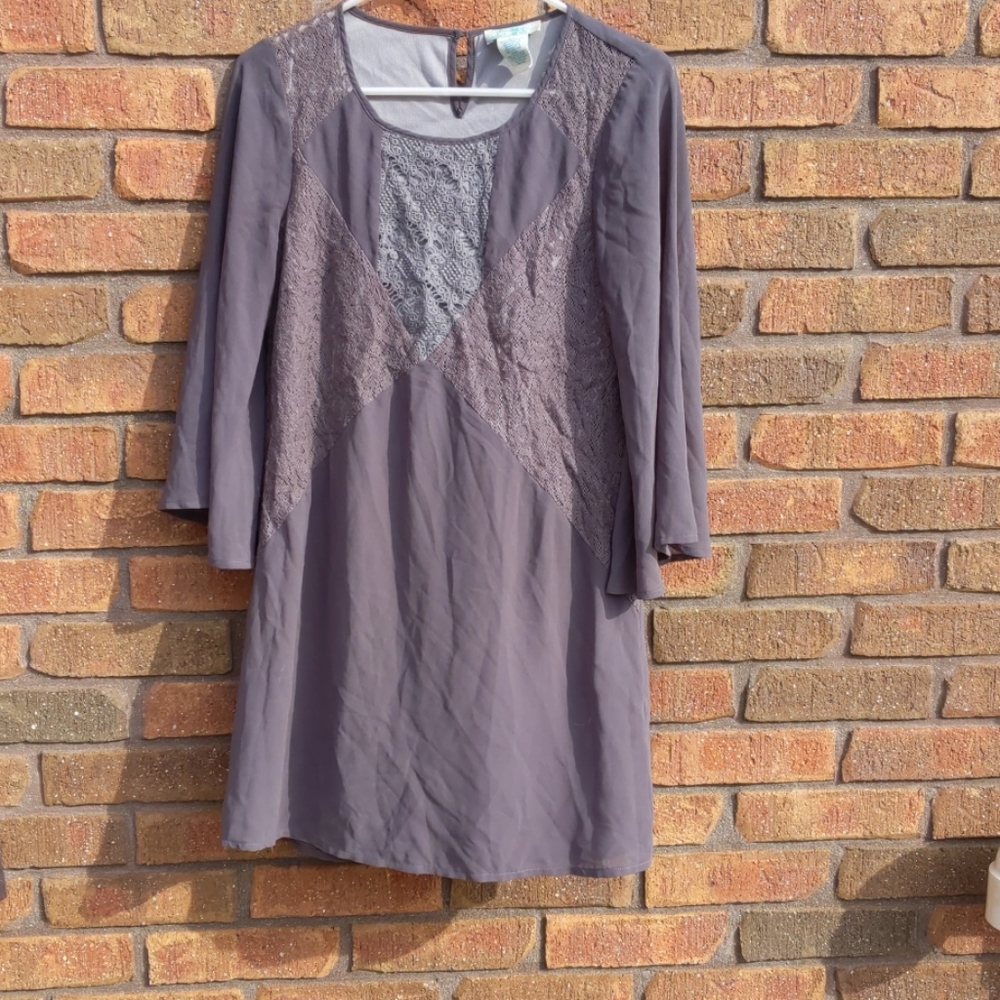 Altar'd State gray, flowy, dress